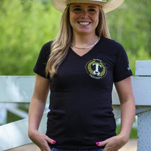 Chandail Noire Colle V Ranch Traversy (Femme)