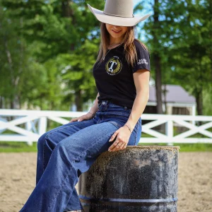 Chandail Noir Colle Rond Ranch Traversy (Femme)